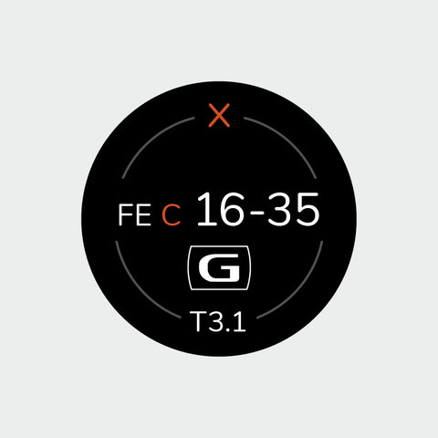 Pro Lens Indicator Sticker for Sony FE - Single