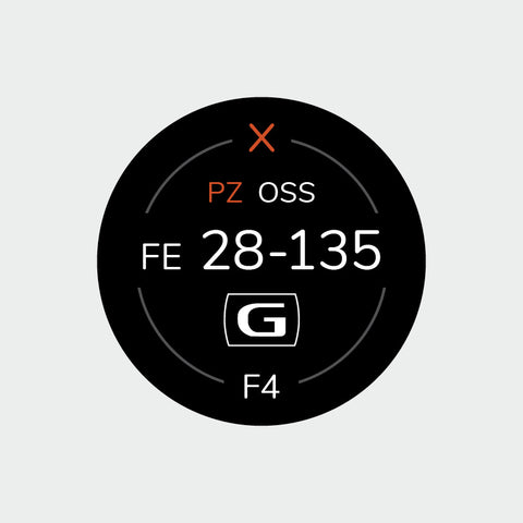 Pro Lens Indicator Sticker for Sony FE - Single