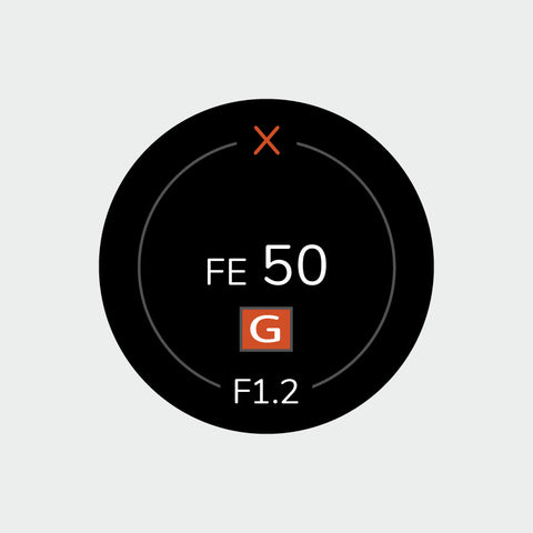 Pro Lens Indicator Sticker for Sony FE - Single