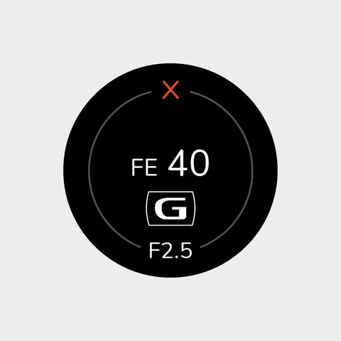 Pro Lens Indicator Sticker for Sony FE - Single