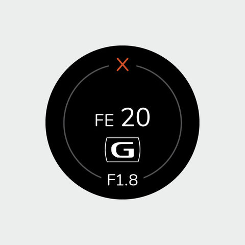 Pro Lens Indicator Sticker for Sony FE - Single