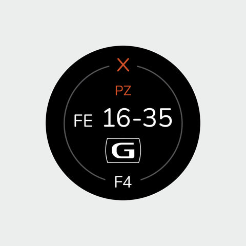 Pro Lens Indicator Sticker for Sony FE - Single