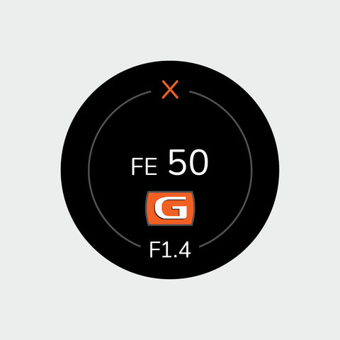 Pro Lens Indicator Sticker for Sony FE - Single