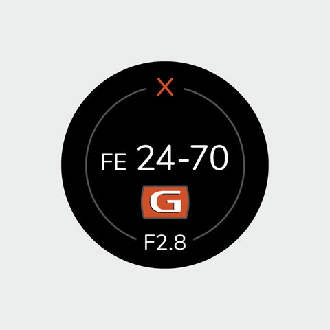 Pro Lens Indicator Sticker for Sony FE - Single