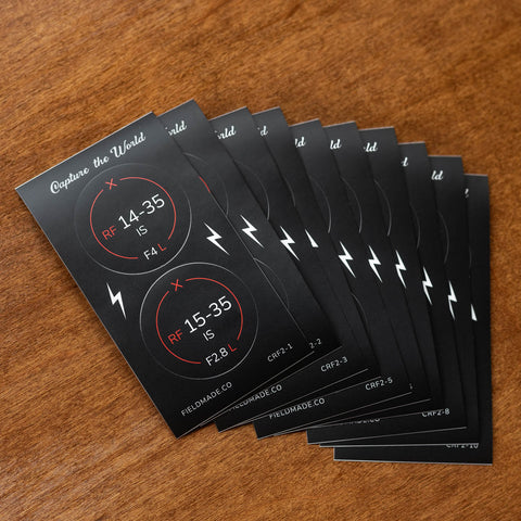 Pro Indicator Sticker Pack for Canon RF Lens Caps