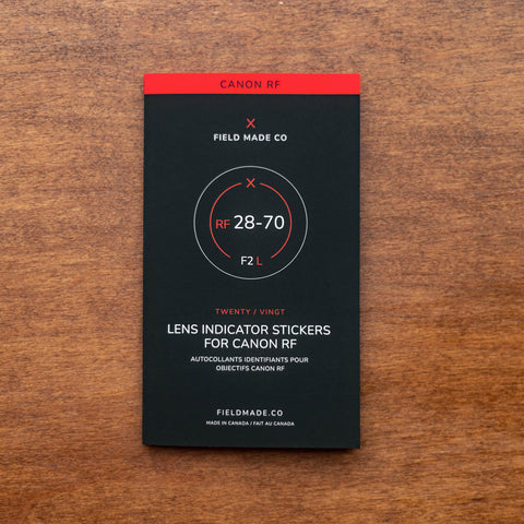 Pro Indicator Sticker Pack for Canon RF Lens Caps