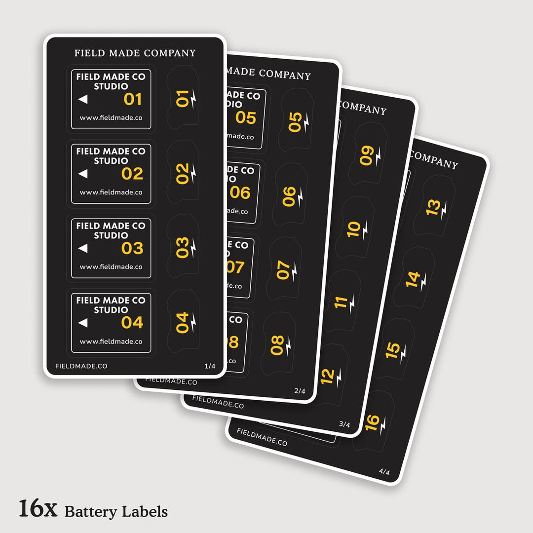 Customizable sticker Labels for Nikon EN-EL15 Camera Batteries – Field ...