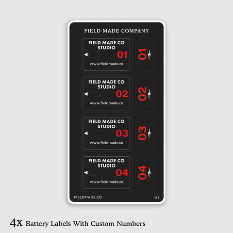 Customizable Labels for Canon LP-E6NH Batteries