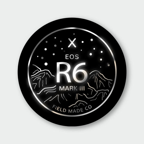 Camera Indicator for Canon RF - Silver Foil