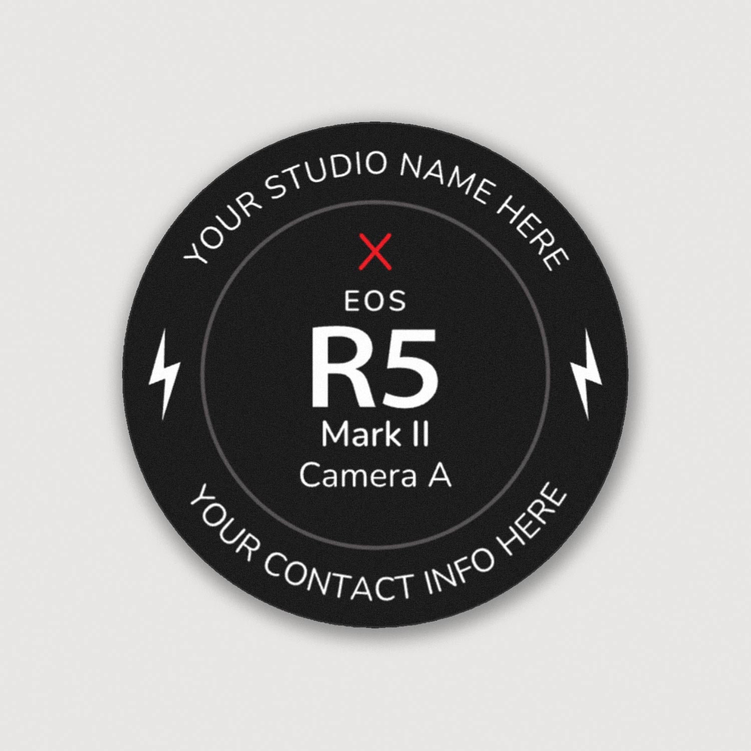 Canon Service Sticker Customizable Camera Cap Stickers for Canon RF & EF Cameras by Field ...