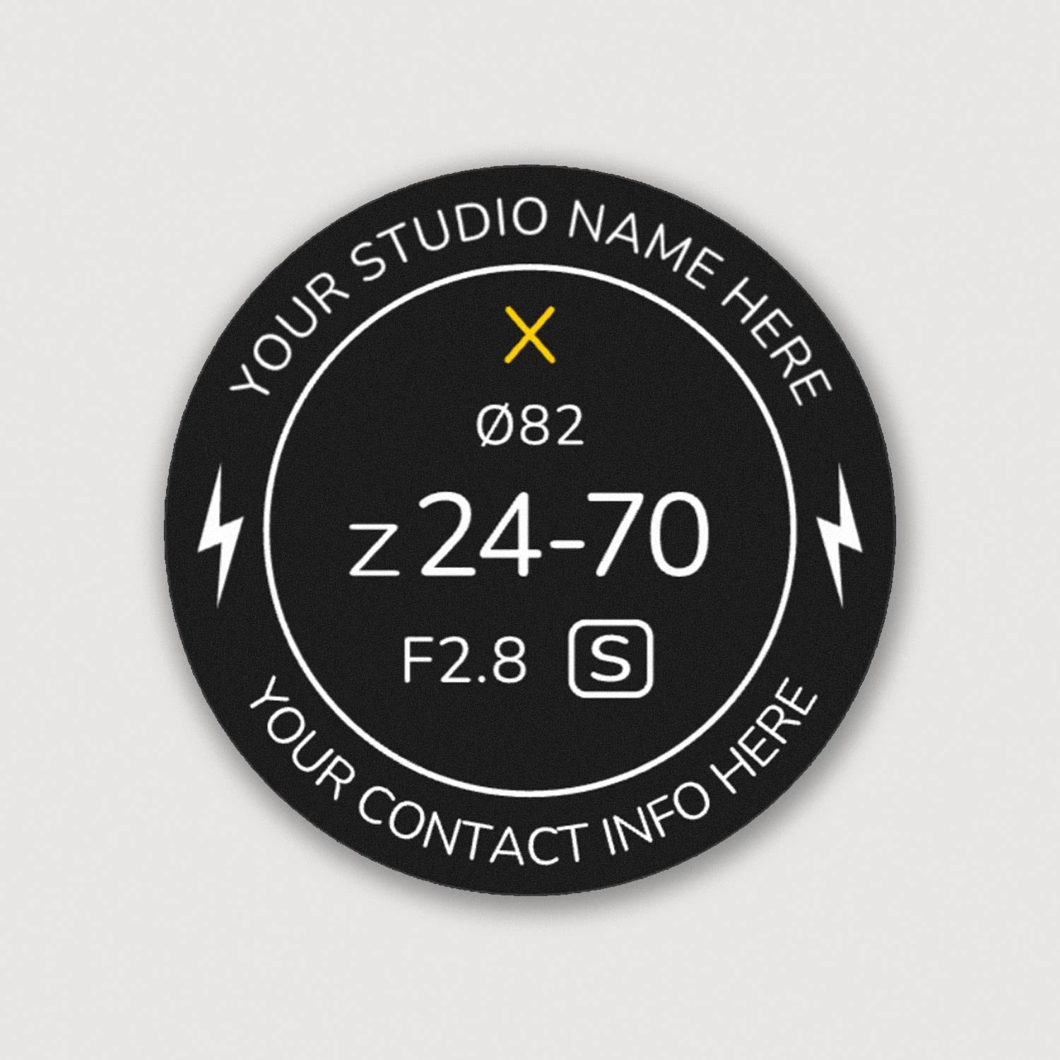 Lens Mask Sticker Customizable Lens Cap Stickers for Nikon Z and F Lenses by Field Made ...