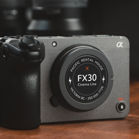 Customizable Vinyl Labels for Sony Cameras