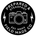 Field Made Co Prepared & Steadfast emblem.