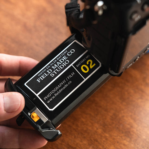 Customizable Labels for Nikon EN-EL18 Batteries