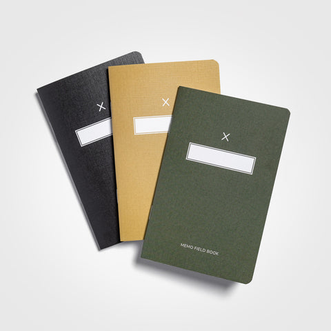 Memo Field Book 3-pack