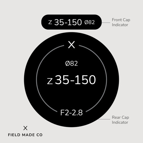 Lens Indicator Vinyl Sticker for Tamron - Nikon Z Front & Rear Caps