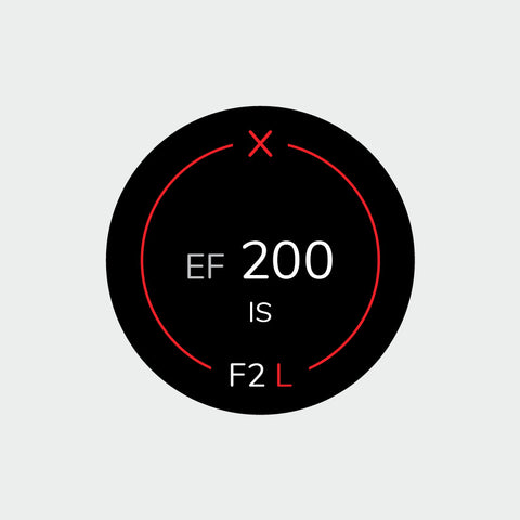 Pro Lens Indicator Sticker for Canon EF - Single