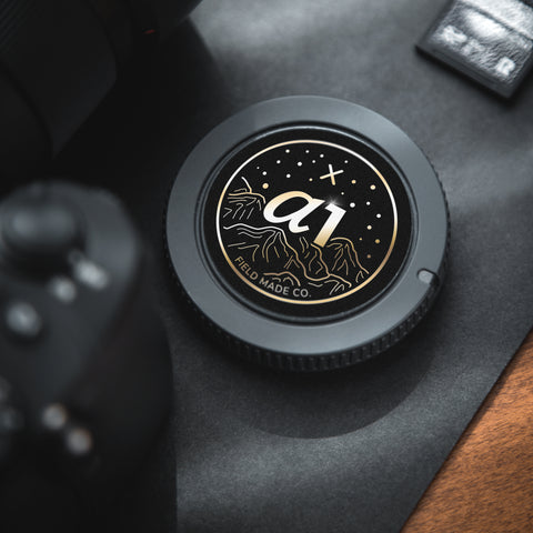 Special Edition Gold Foil Indicator Sticker for Sony FE Body Caps