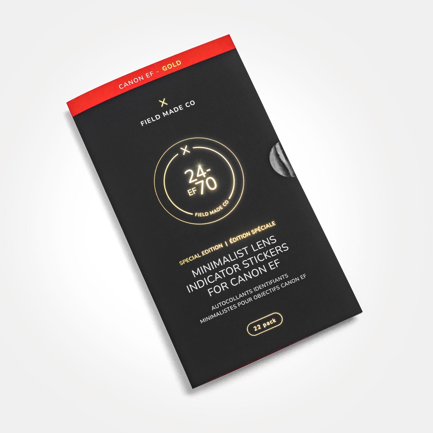 Lens Sticker Lens Indicator stickers labels for canon EF lenses | Field Made Co.