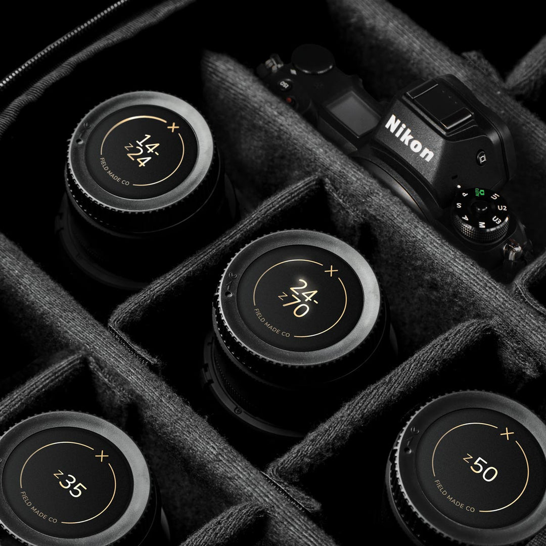 Lens Sticker Lens cap sticker labels for Nikon Z lenses | Field Made Co.