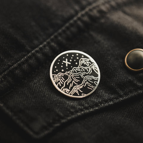 Field of View Enamel Pin