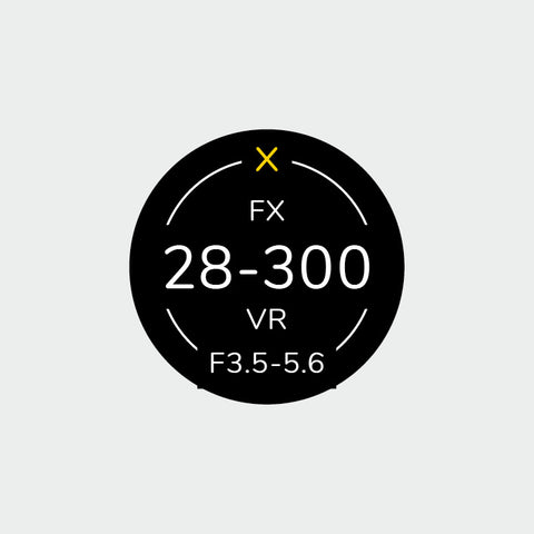 Pro Lens Indicator Sticker for Nikon FX - Single