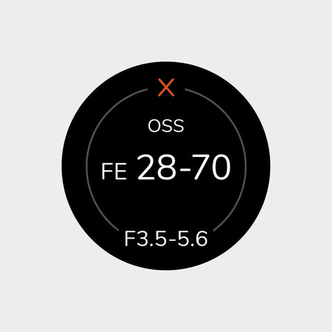 Pro Lens Indicator Sticker for Sony FE - Single